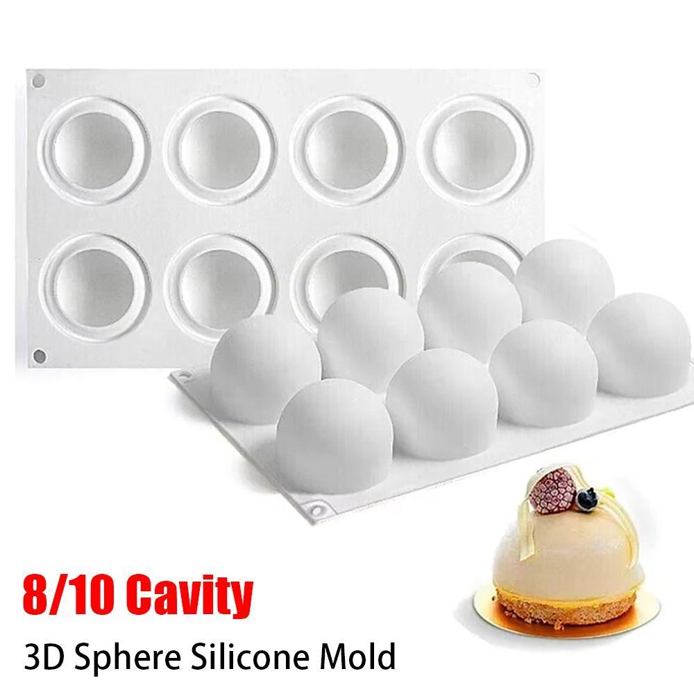 1Pcs DIY 3D Sphere Silicone Mold Kitchen Bakeware Accessories  French Dessert Chocolate Truffle