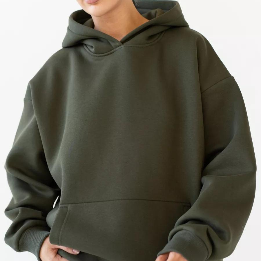 Women's Long-sleeve Hooded Sweatshirt for Autumn/winter – Loose and Casual Top