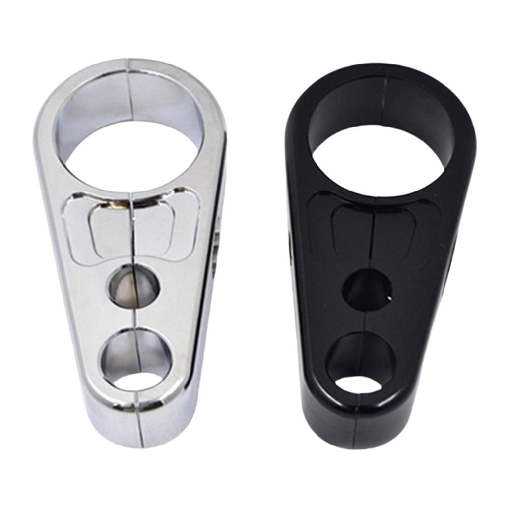 Motorcycle Handlebar Mount Throttle Clutch Cable Brake Line Fixed Clips 25mm Handlebar Double Hole Clutch Cable Clamp