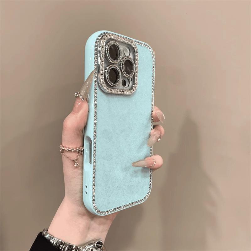 Diamant Glitzer Kante Stoßfeste Hülle für iPhone 14/15 Pro Max/16 - Luxuriöses High-End Gefühl