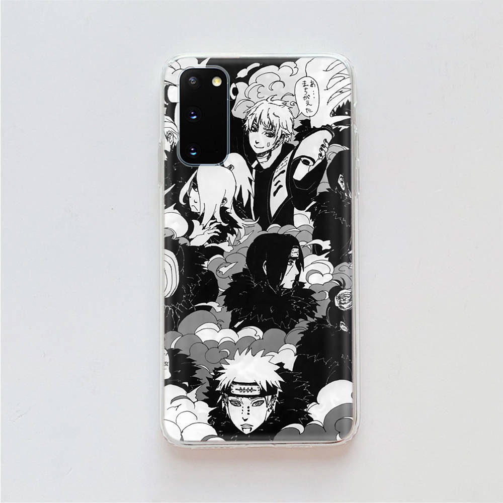 AD77 Naruto Akatsuki Clear Case for Samsung A04 A14 A23 A34 A54 M23 M33 M52 M53 Realme 10 9 C30S C35 C55 VIVO Y02 Y21 Y33S Y51 X80 V25 Cover