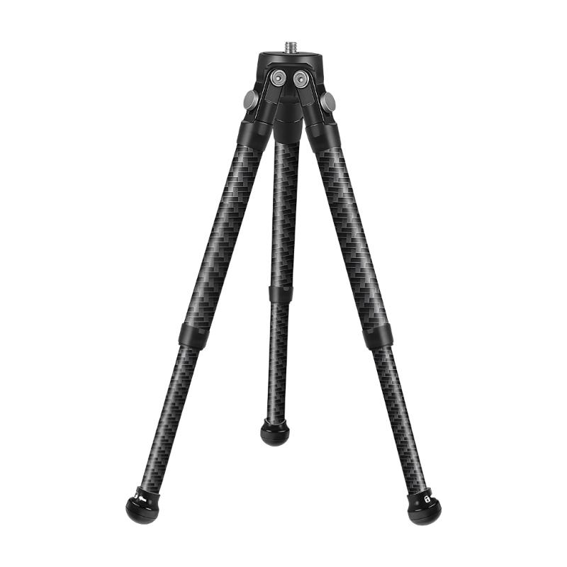 Lightweight Carbon Fiber Mini Tripod For Mobile Camera DSLR 1/4 Inch Screw Stable Base Phone Stand Mount