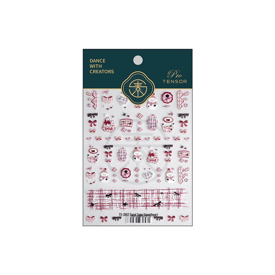 TENSOR Matte Christmas Sweetheart Nail Stickers TS-3957