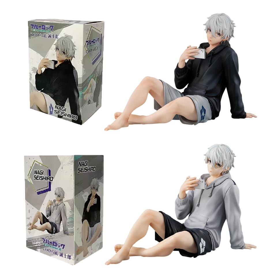 In Stock 10cm Blue Lock Anime Figure Nagi Seishiro Action Figure Collection Model Doll Toys Birthday Gift