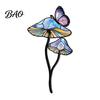 Colorful Yard Stakes Planter Insert Stake, Double-Sided, Flower Pot Decor Metal Garden Decorative Insect Animal Stake for Plant Pots Bed Decoration