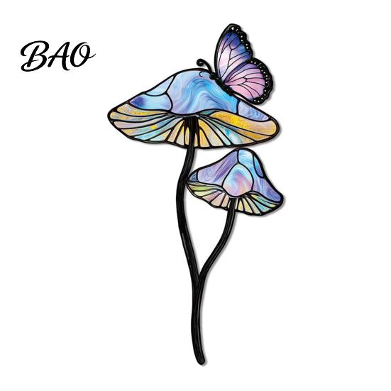 Colorful Yard Stakes Planter Insert Stake, Double-Sided, Flower Pot Decor Metal Garden Decorative Insect Animal Stake for Plant Pots Bed Decoration