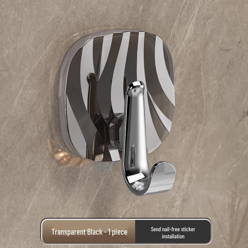 Elegant Adhesive Plastic Hook, No-Drill, Traceless, Strong for Backpacks, Clothes, and Kitchen Use