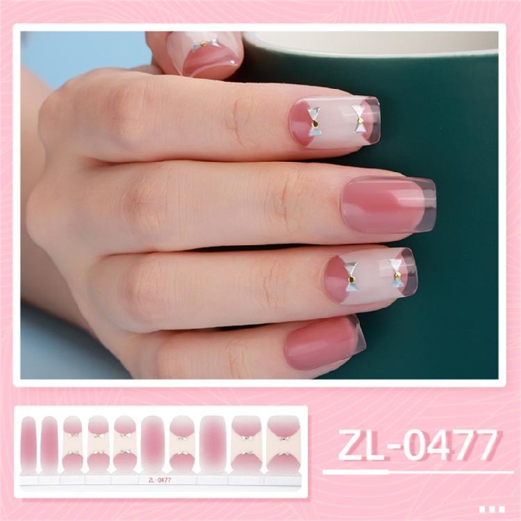 Gradient Nail Art Stickers Full Wrap Nail Stickers Self-Adhesive Nail Art Decals