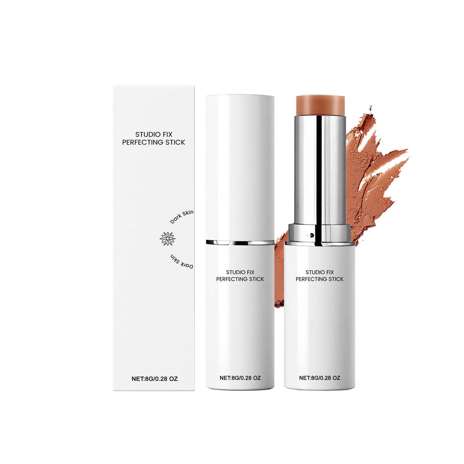 Deep Skin Tone Hydrating Concealing Foundation Stick: Lightweight, Long-Lasting, Translucent Base Makeup
