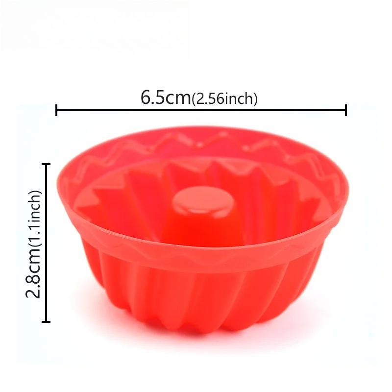 12PCS Silicone Cake Mold Food Grade Baking Cake Baking Mold Kitchen Cooking Bakeware Making Diy Cake Baking Tool For Cakes