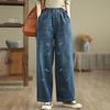 Women's Vintage Embroidered Wide-Leg Jeans