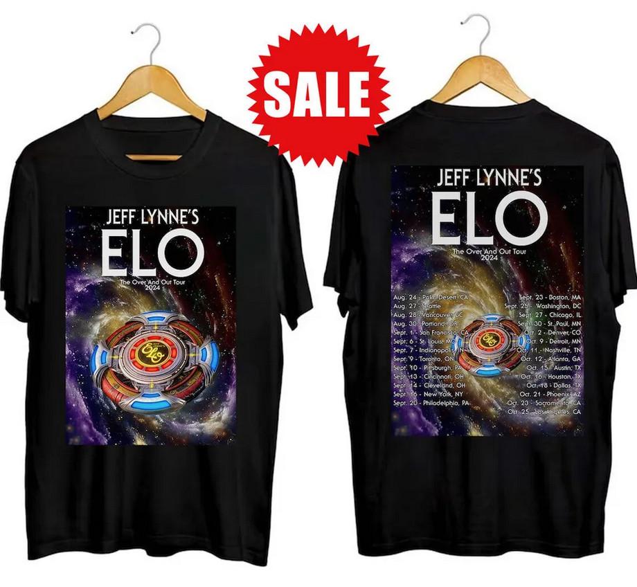 Electric Light Orchestra The Over and Out 2024 Tour T-Shirt – Concert Fan Tee