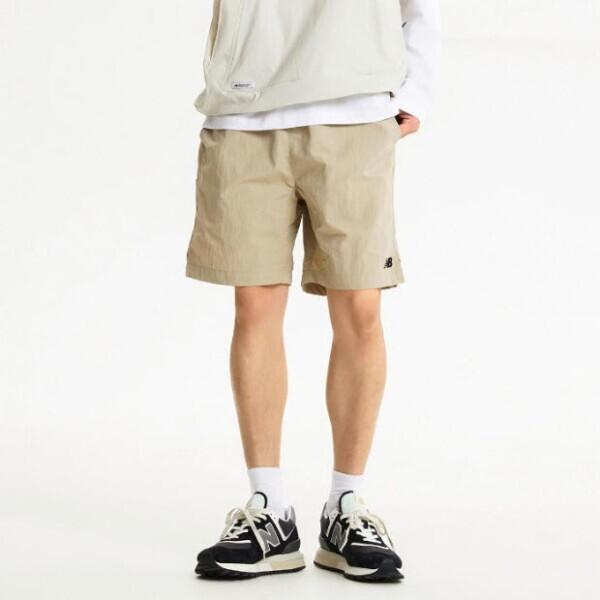 New Balance Kqj Nbnve21023 35 Uni Ess Heritage Woven Shorts Part 4.5