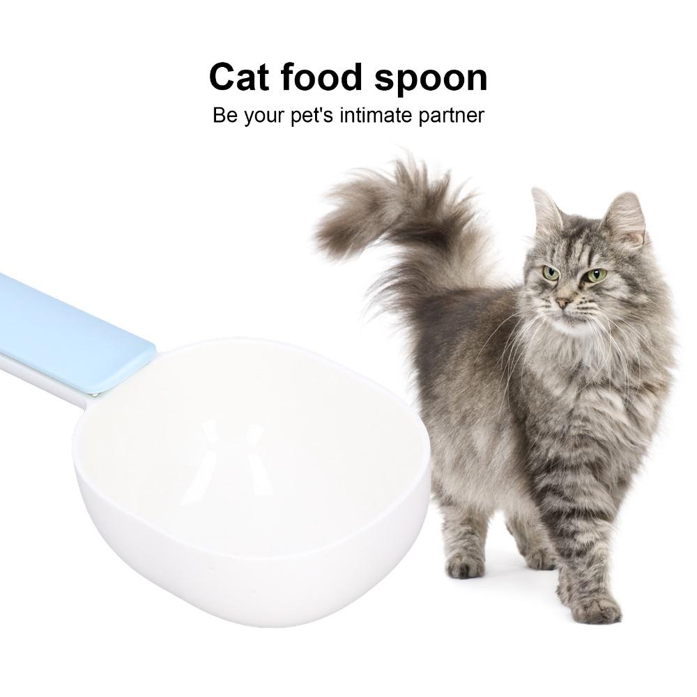 Thickened Plastic Pet Feeding Scoop Ergonomic Handle Cat Food Shovel  for Dogs and Cats