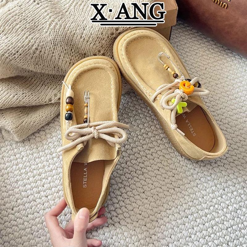 

Детские туфли-кенгуру из коровьей кожи, на платформе, весенне-летние, новые, в стиле ретро, повседневные лоферы 40