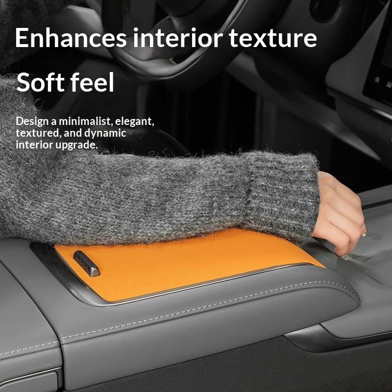 Fit For Zeekr 7X Car Suede Center Console Panel Decorative Sticker Armrest Box Cover Trim