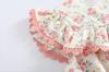 Romper Bodysuit Jumpsuit Summer Flower Floral Baby Newborn Hat Set Girls Pink 6Months [Misia Luxury] [27146-27155]