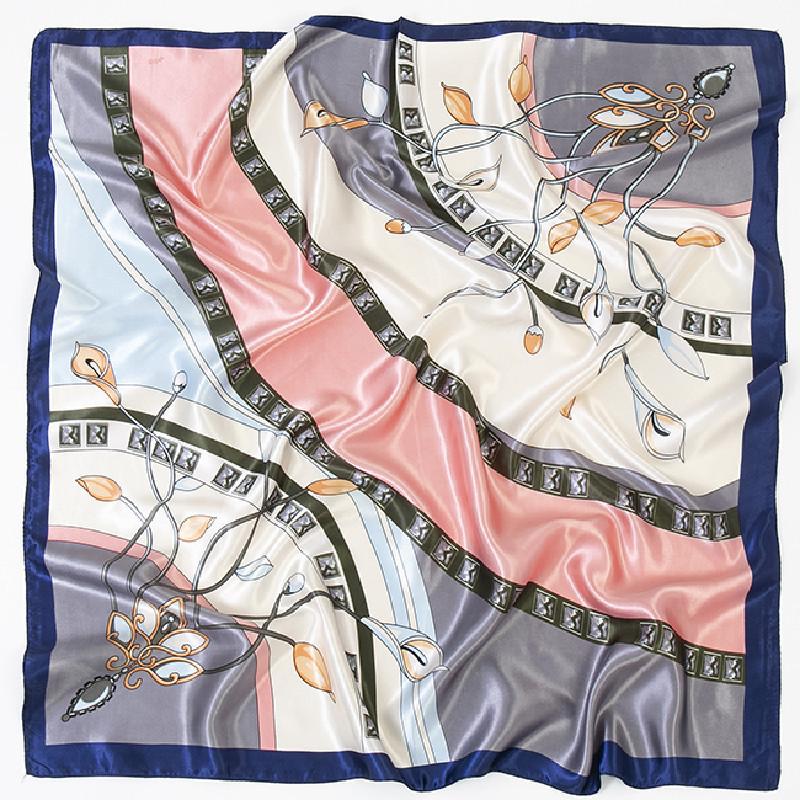 Hangzhou Silk 90 Square Scarves Silk Scarves Women Travel With Shirts Spring And Autumn Versatile Small Shawls