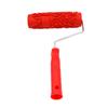 17.5cm Embossed Paint Roller Painting Brush Sleeve With Red