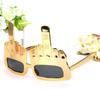 Party Wacky Sunglasses Novelty Standing Middle Finger Funny Decoration Party Sunglasses Golden