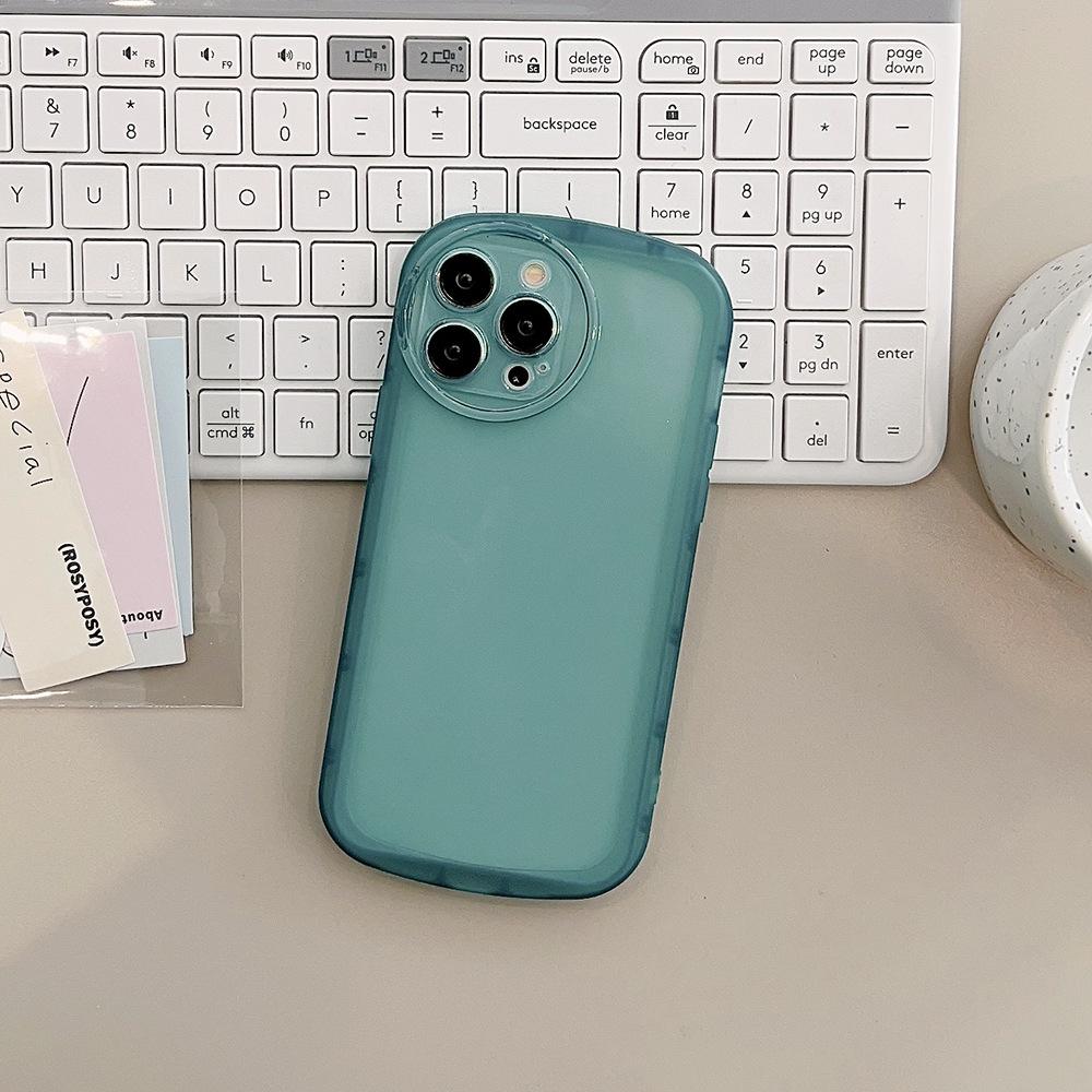 Transparent Candy Color Suitable for Iphone15promax Apple 14 Mobile Phone Case 11 Full Cover 1613 Silicone Case