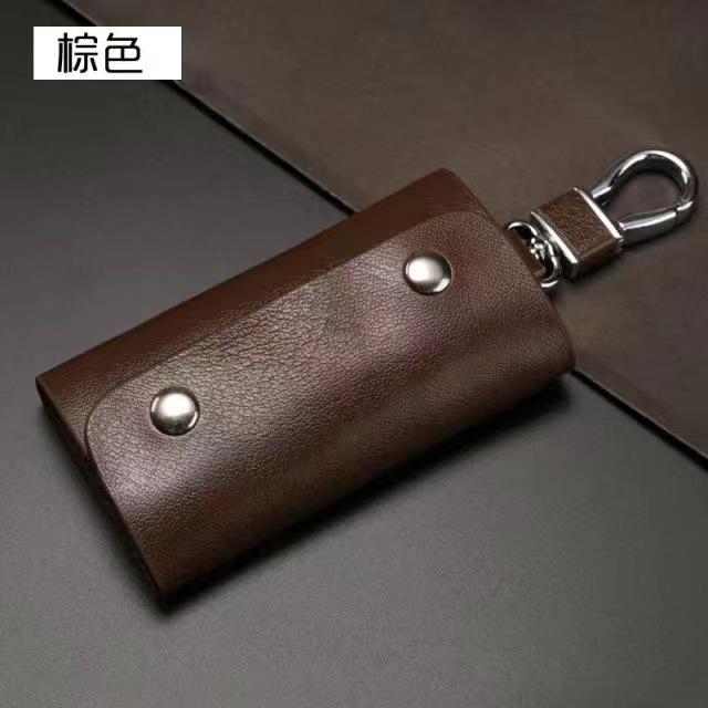 

Новый модный поясной брелок для ключей, унисекс, бытовая сумка для ключей, многофункциональная трендовая простая сумка с пряжкой из коровьей кожи
