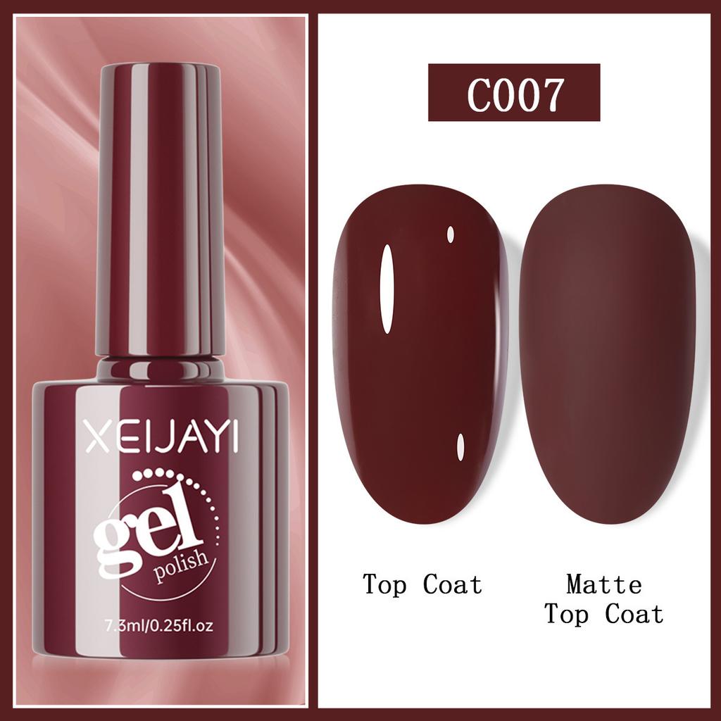 Popular Color Cherry Red True Red Solid Color Series Whitening Long-lasting Nail Polish Glue Phototherapy