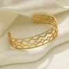 High-end Bracelet, Personalized Trendy Four-leaf Clover C-shaped Bracelet for Women