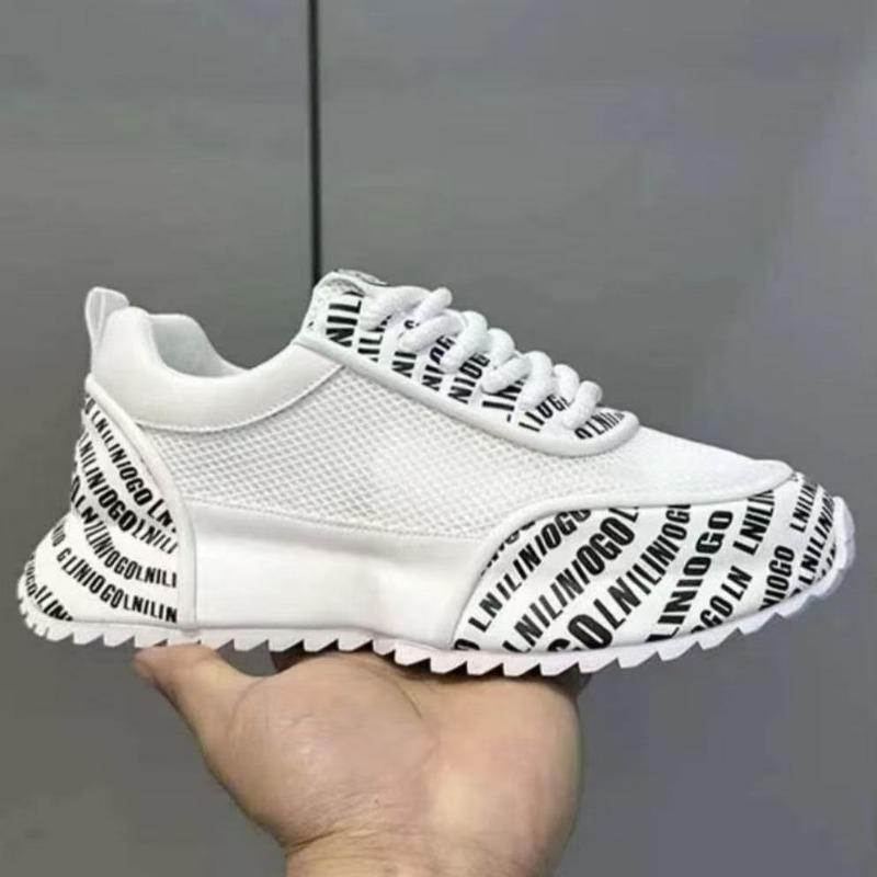 Summer men's shoes trend versatile casual breathable mesh bag bottom fashion soft sole light running tide shoes