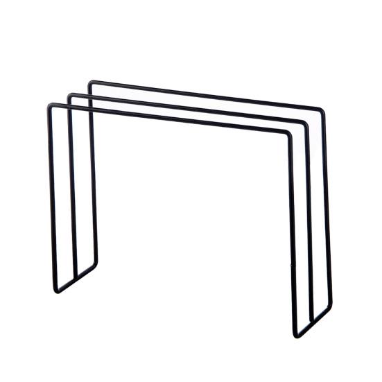 

Держатель для кухонного полотенца, нескользящий, вентилируемый, утюг, держатель для полотенец с тремя перекладинами, домашний органайзер чёрный