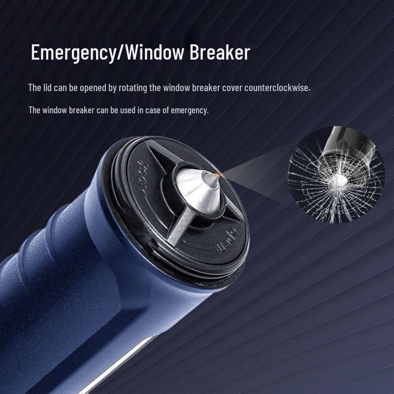 Electrochemical Breathalyzer & Alcohol Tester with Light & Window Breaker