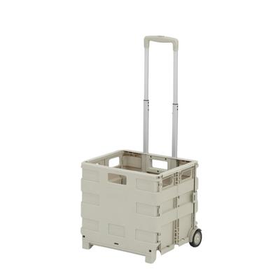 Takeda Corporation Greige Folding Container Carrier 40 X 30 X 86 Cm [Outdoor, Folding, Carry, Cart] ZY-36MGRE