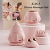 4-in-1 Multifunction Electric Body Massage Ball Vibration Fascia Ball Neck Back Waist Head Massager Muscle Relaxation Masajeador