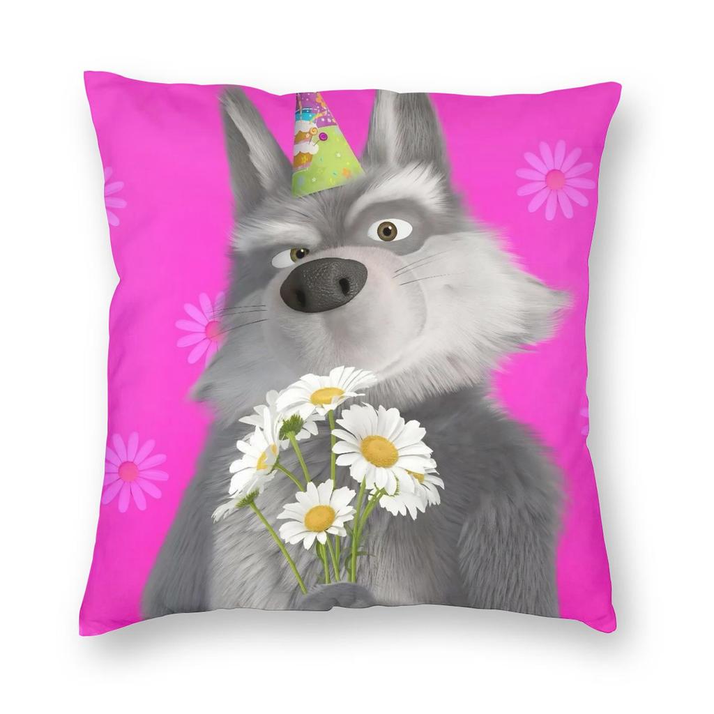 Cute Cartoon M-Masha And Bear Pillowcase Printing Polyester Cushion Cover Decor Throw Pillow Case Cover Home Square 40*40Cm