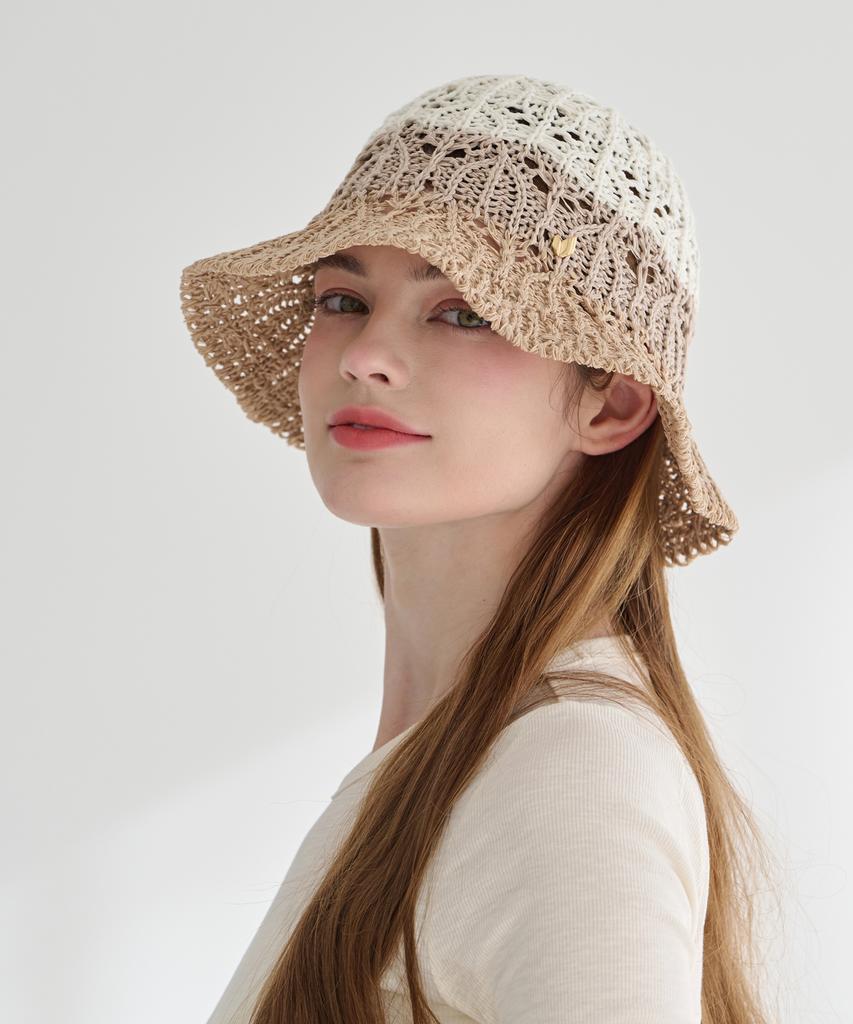 Koipeu Color Block Knitting Bucket Hat Cf091Ht126