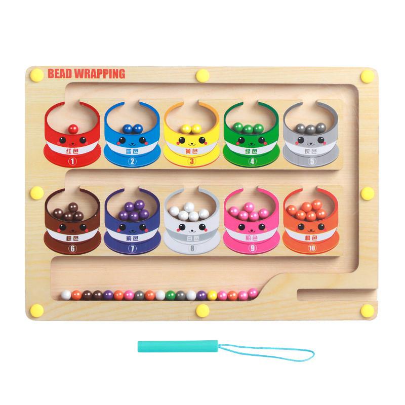 

Wooden Magnetic Number Maze Puzzle For Kids Ages 3 To 6 Focus Development