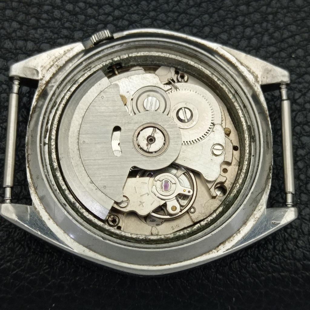 Seiko 5 AUTOMATIC JAPAN MENS VINTAGE ARABIC WHITE COLOR DIAL WATCH A701501-5 R206b-a701501