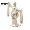 Detailed Chinese Style Statue 3D Printed Ancient Dancer Ornament, Elegant Flowing Water Sleeve Figurine, Traditional Home Decor Oriental Aesthetic