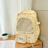 Schultasche hochwertige Schultasche weibliche Mittelschüler niedlich japanisch transparente Stange Schmerzbeutel großer Essensrucksack Schülerrucksack Trend