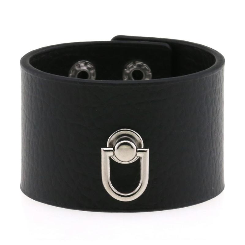 New Black Punk Spike Rivets Bracelets For Women Stud Bracelet PU Leather Charm Cuff Bracelets Cuff Bangles Jewelry Party Gift