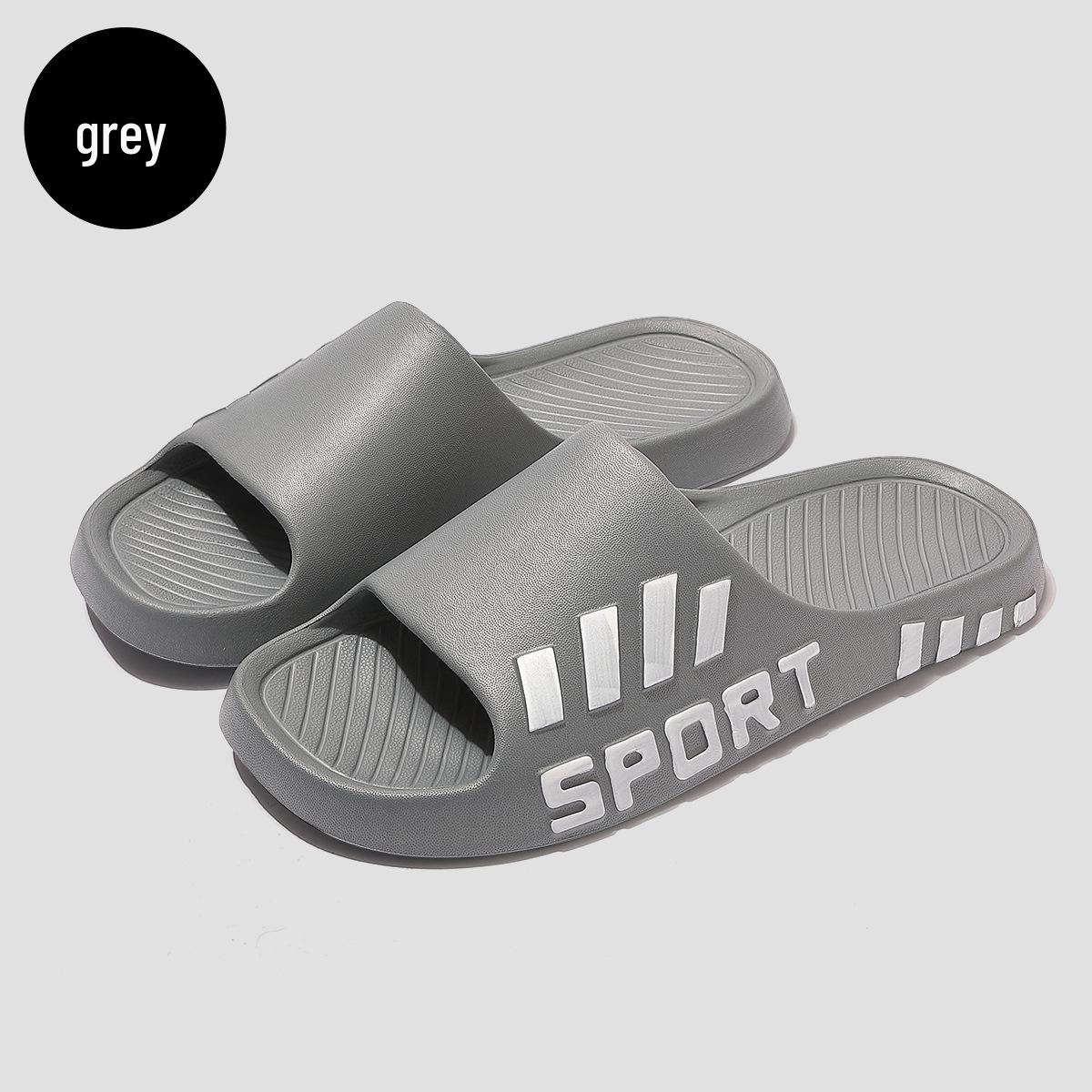 Unisex Non-slip Thick-soled EVA Slippers for Home  Outdoor Wear 40-41 серый