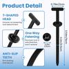 150 Pcs Nylon Universal Cable Tie Buckle, T Style Zip Ties Button Fixion Tools, Automotive Replacement Rivet Fixing, Clips for Cars Repair Engine