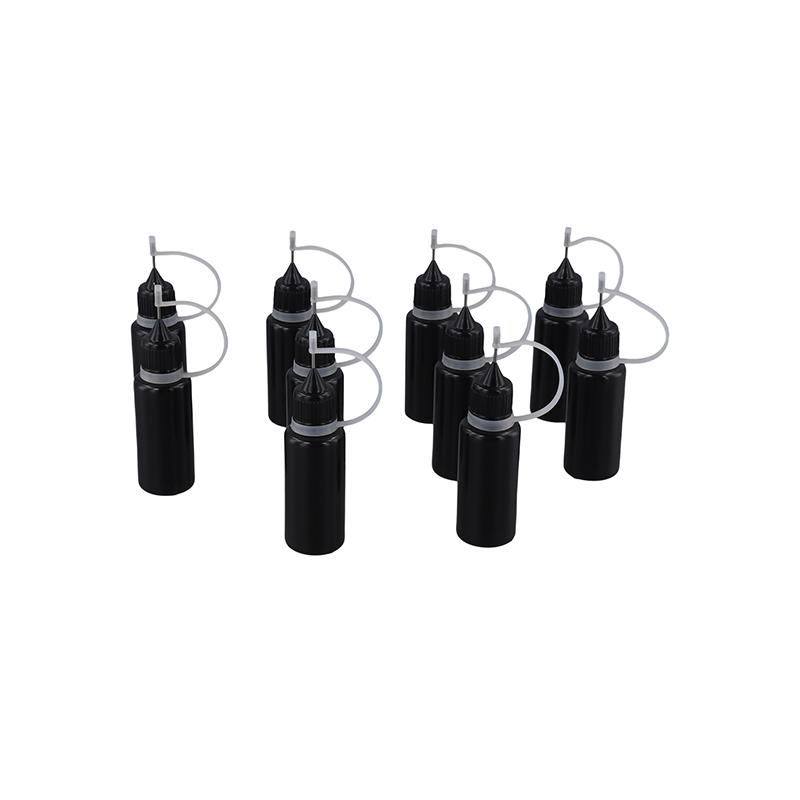 10PCs Metal DIY Quilling Tool Black Non-transparent Empty Glue Bottles For Dye Multiple Options Available