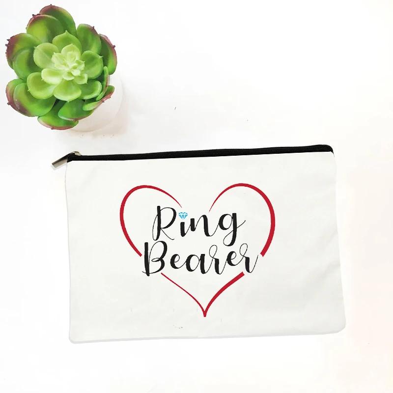 Bridemaid Bride Squad Makeup Bag Chief Bridesmaid Bachelorette Bridal Shower Wedding Gift Bag Travel Organizer Lipstick Bag