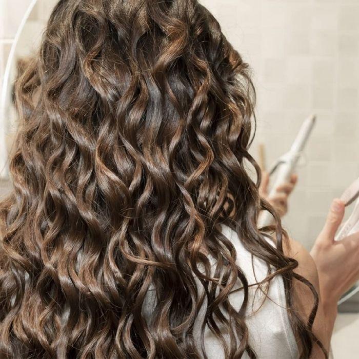 Cecotec Fer à Boucler Bamba SurfCare Curly: 32 W Tourmaline avec Revêtement de Kératine et Huile d'Argan 120-200°C