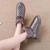Fashion Elegant With Low Heels Booties Shoes for Women Winter 2025 Goth Pu Chic Waterproof Non Slip On Promotion Womens Ankle Snow Boots