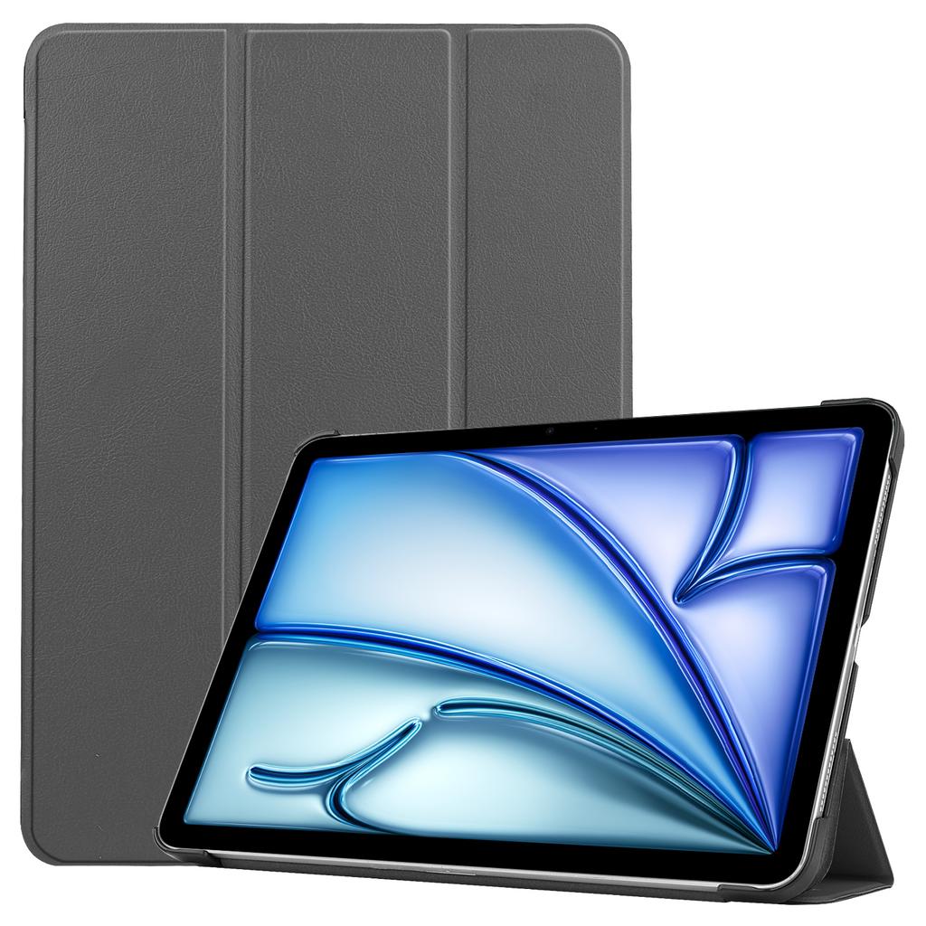 For iPad Air 13 (2025)/(2024) Case Auto Wake/Sleep Tri-Fold Stand Leather Tablet Cover