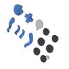 Controller Thumbsticks Set Stainless Steel Rubber D Pads Paddle Controller Accessories for Elite Series 2 Blue