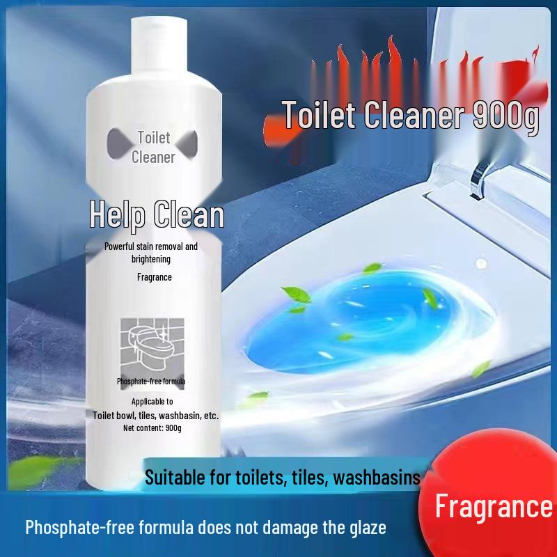 Bang Jie 900g Toilet Bowl Cleaner & Descaler - Deodorizes, Removes Yellowing, Cleans Bathroom.