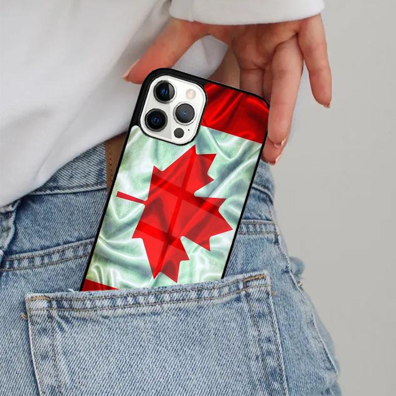 Canada Flag Phone Case Magesafe Magnetic Wireless Charge Cover For iPhone 17 Air 16 16e 11 12 13 14 15 Pro Max Plus